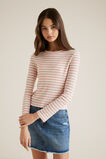 Rib Long Sleeve Tee  Peach  hi-res