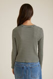 Rib Long Sleeve Tee  Olive  hi-res