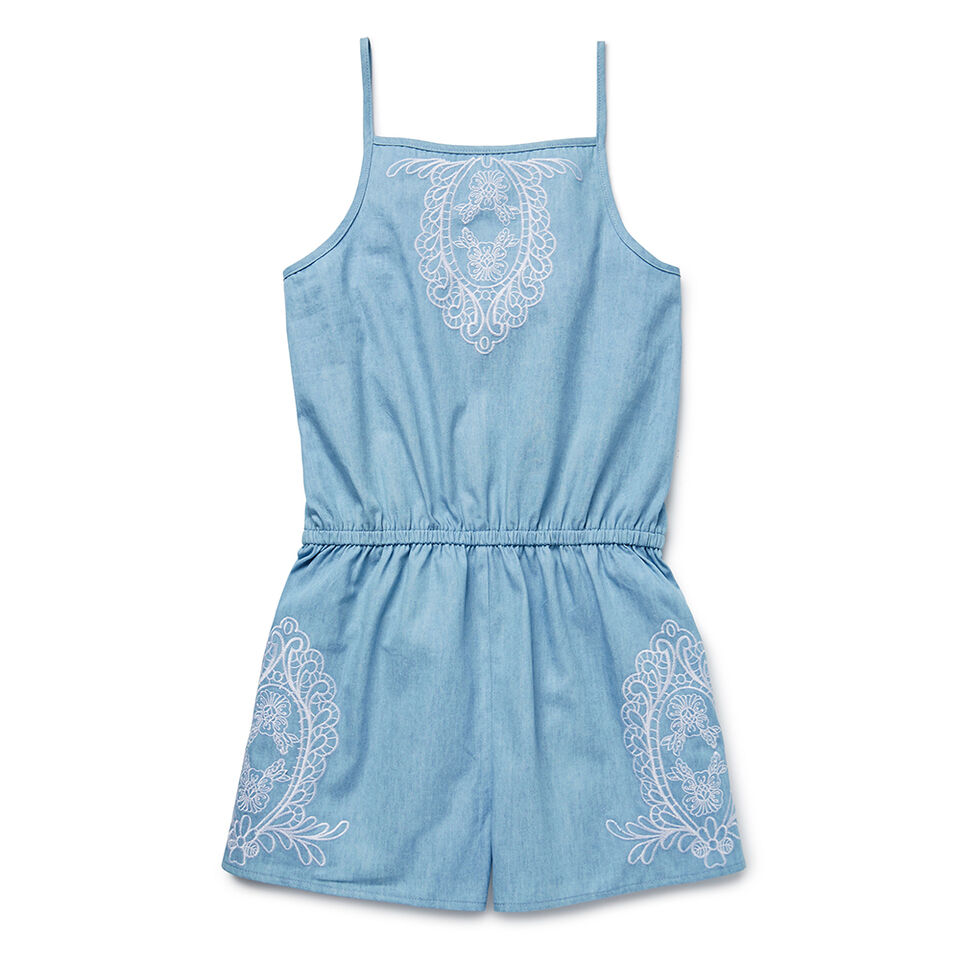 Embroidered Playsuit  