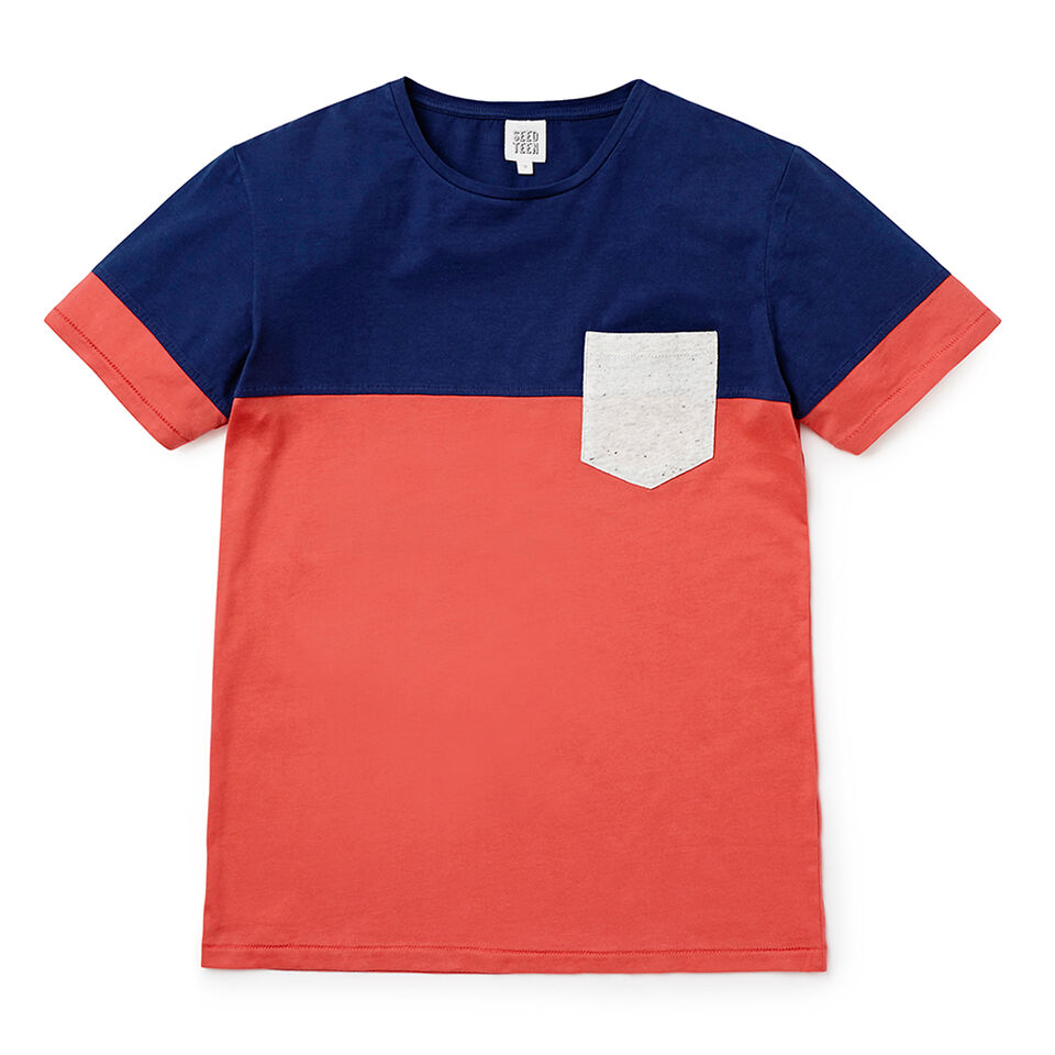 Colour Block SS Tee  