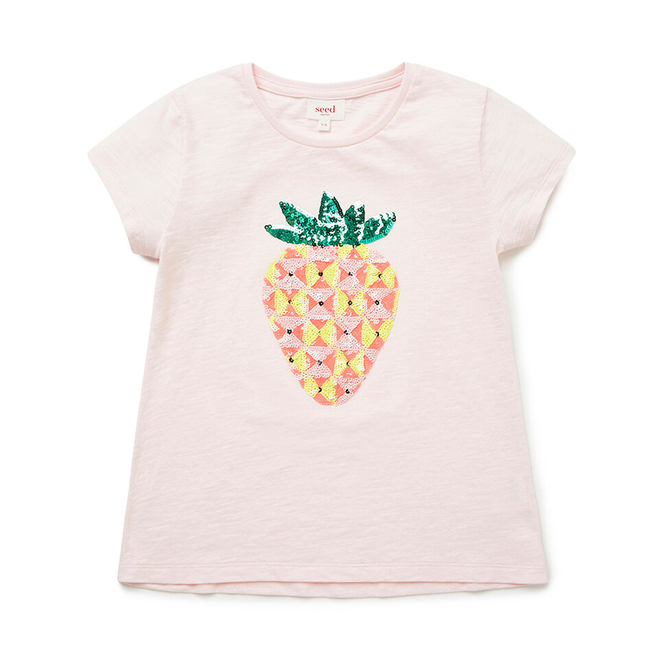 Sequin Stawberry Tee  