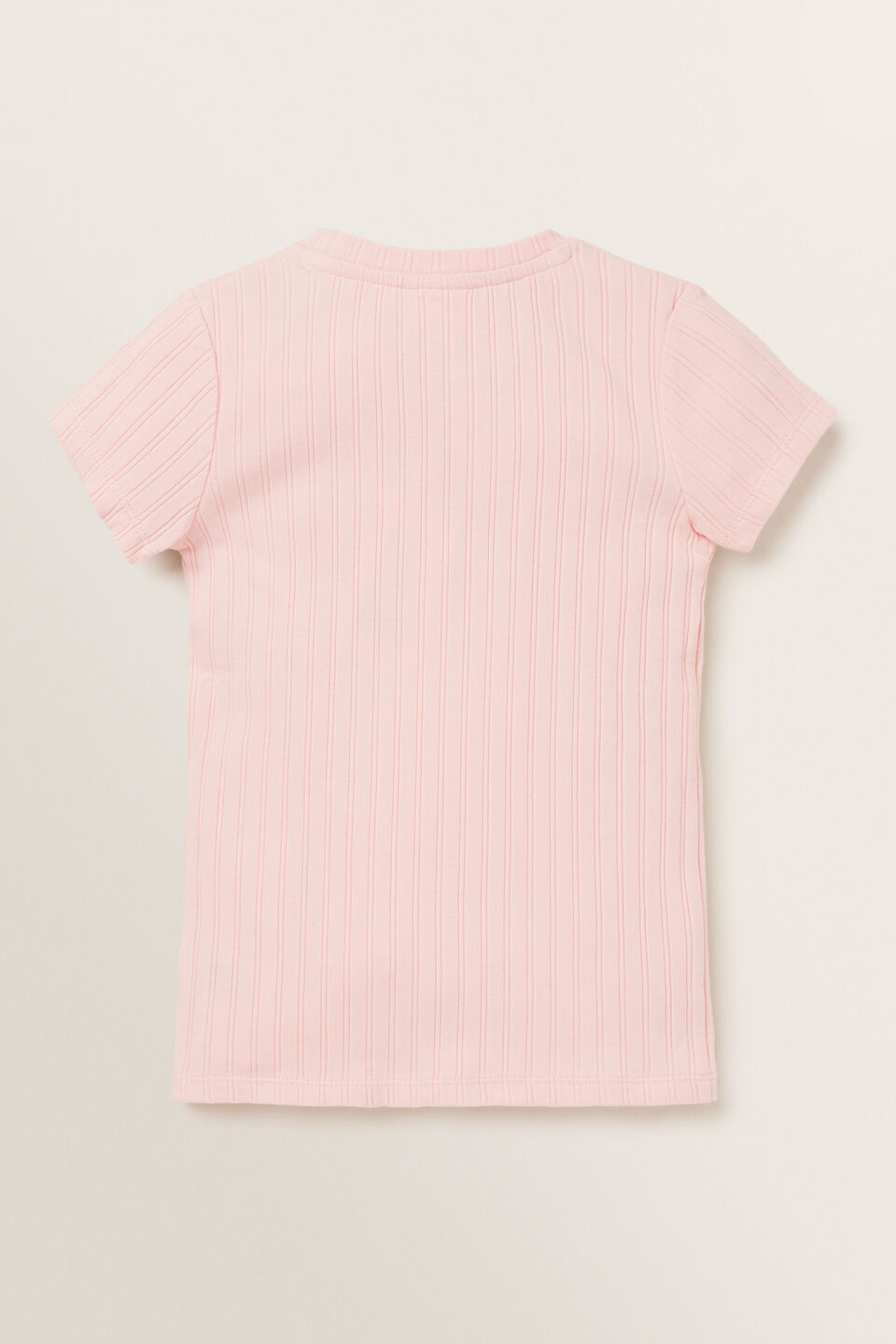 Rib Short Sleeve Tee  Dusty Rose