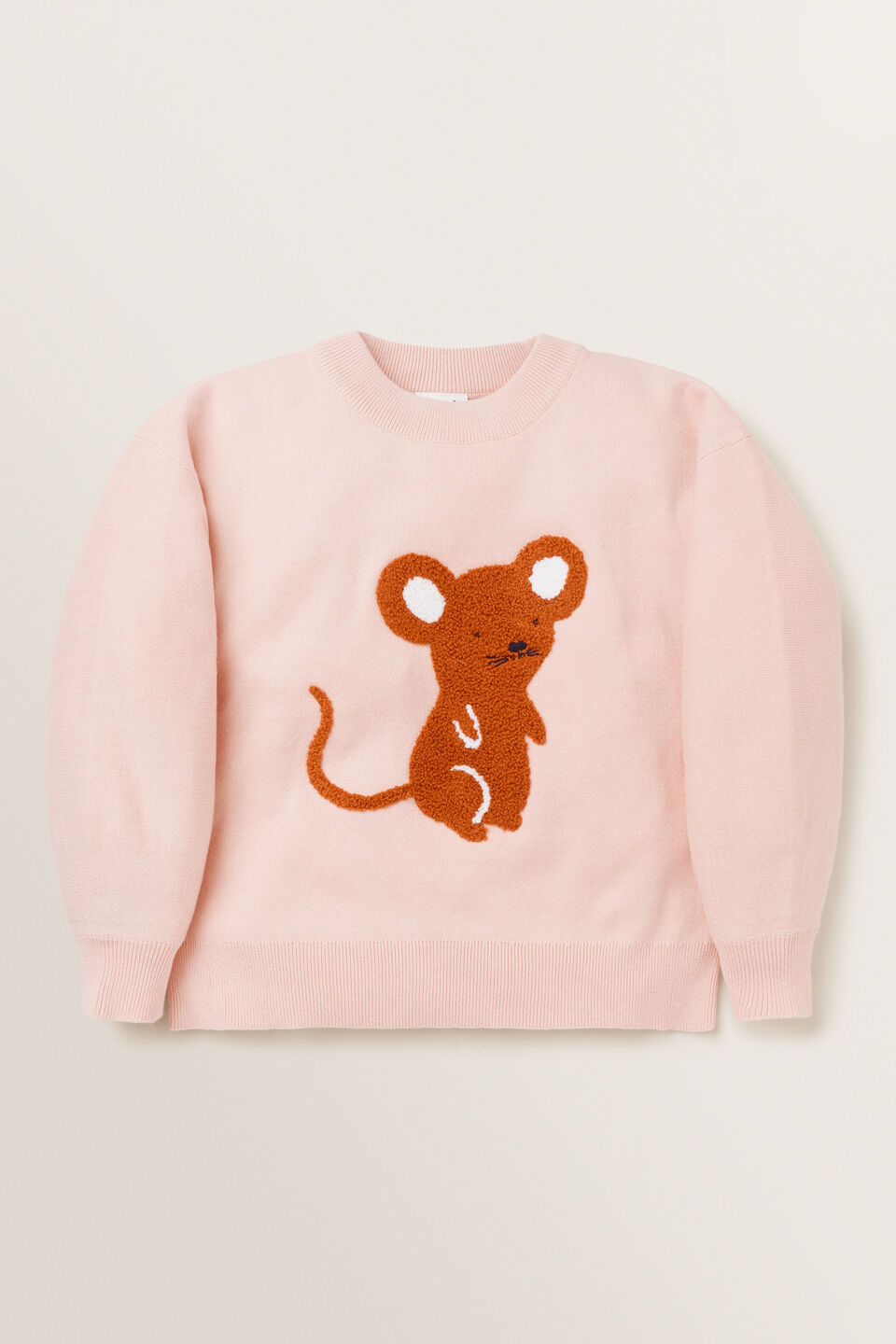 Mouse Sweater  Dusty Rose