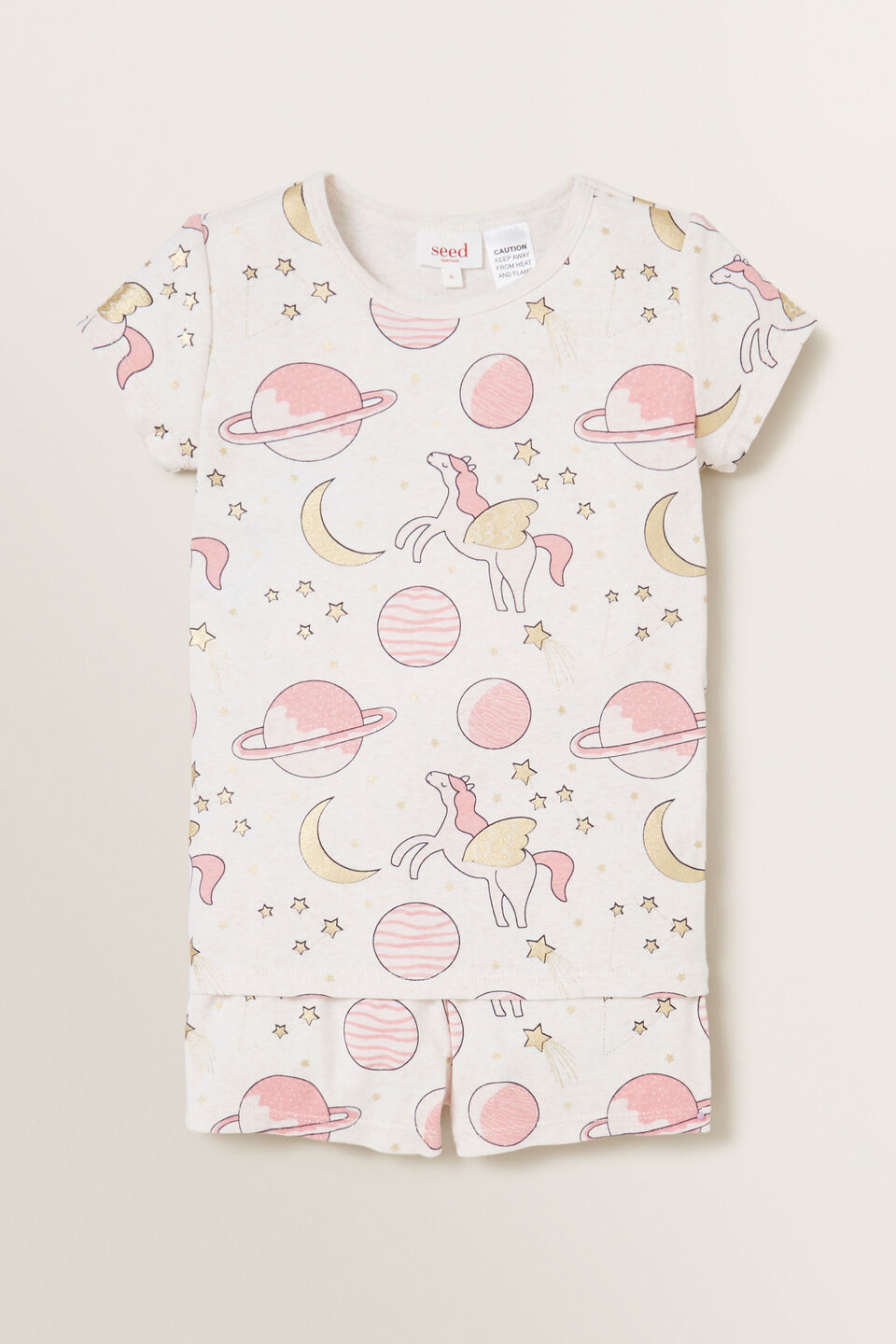 Space Yardage Short Sleeve Pyjama  