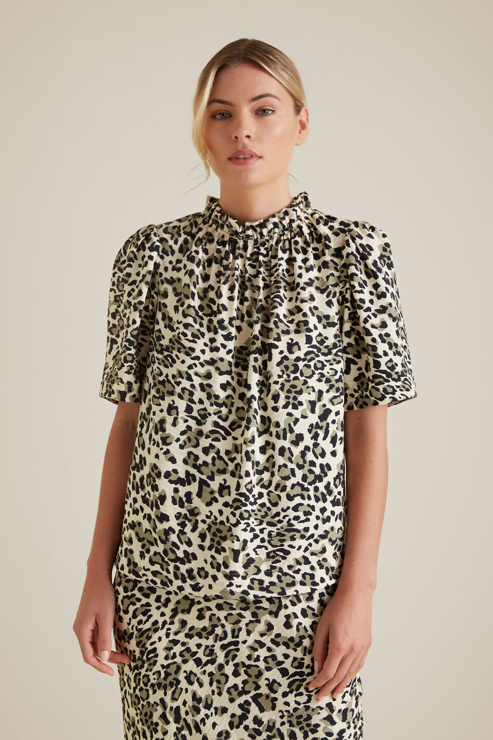 Animal Print Blouse  