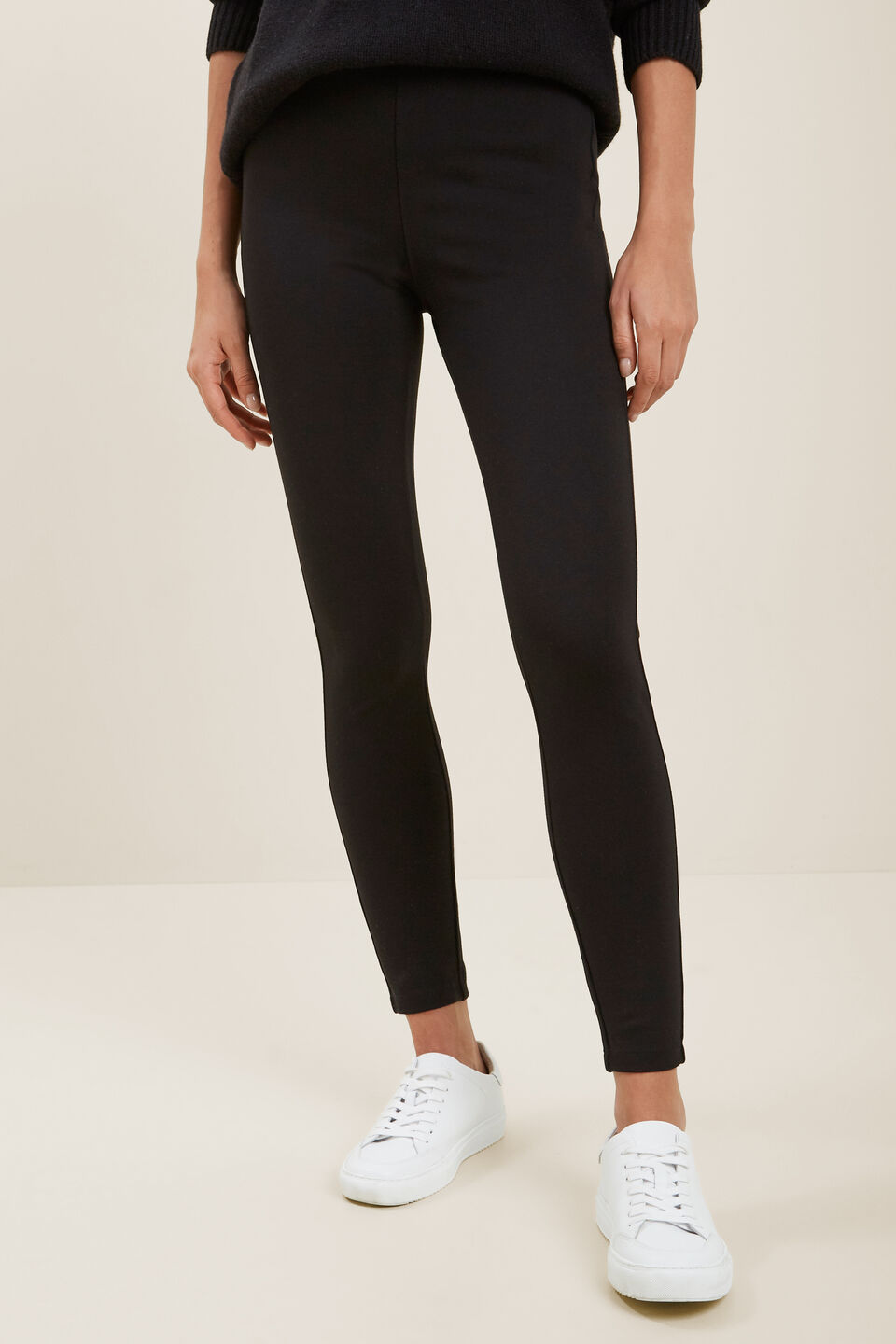 Basic Ponte Pant  Black