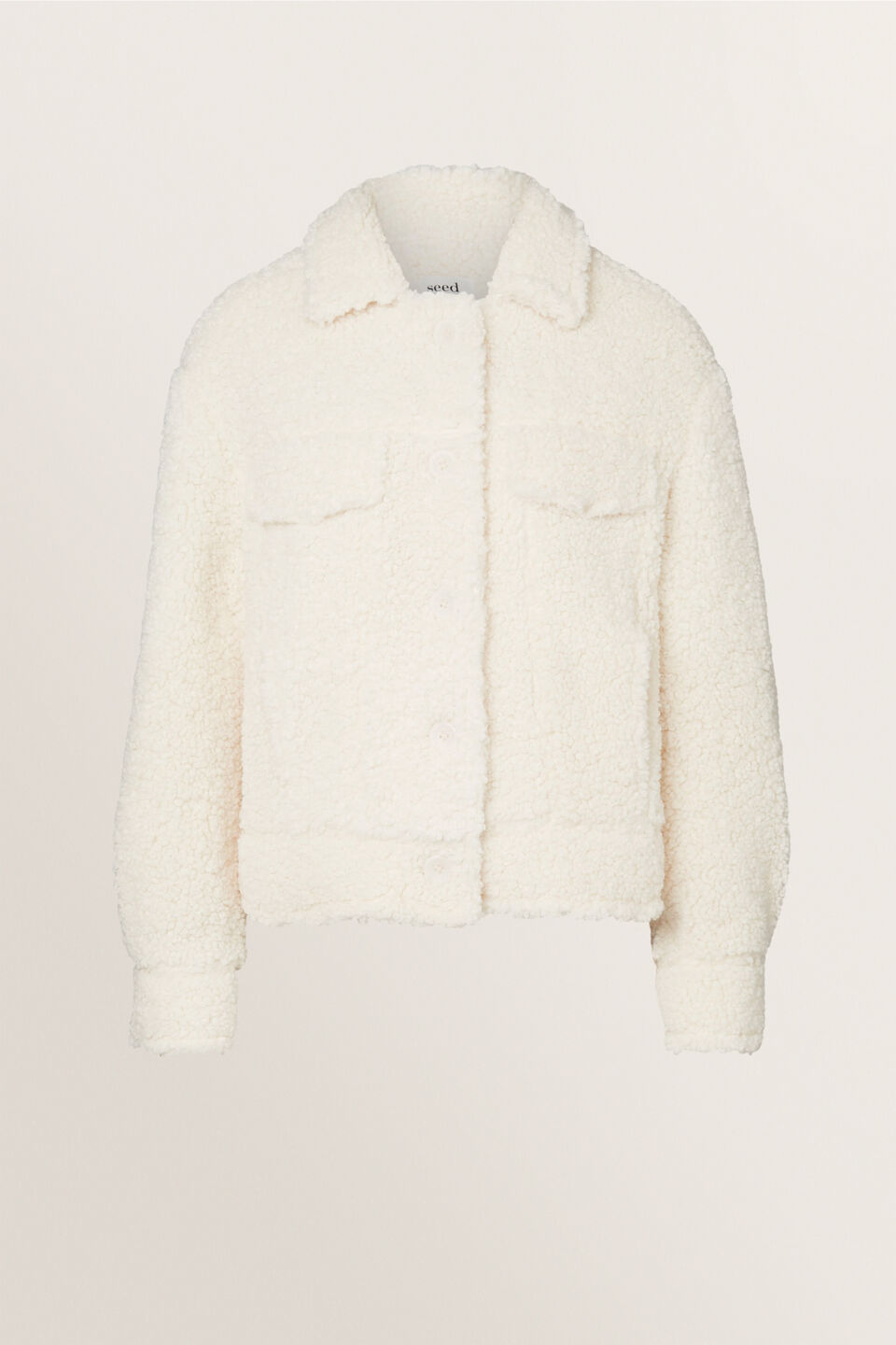 Cropped Teddy Jacket  