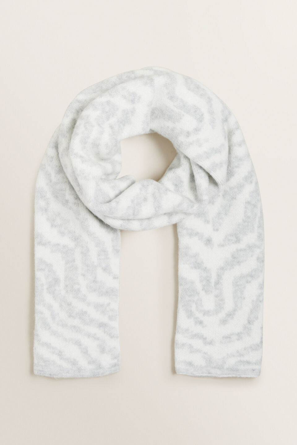 Zebra Knit Scarf  