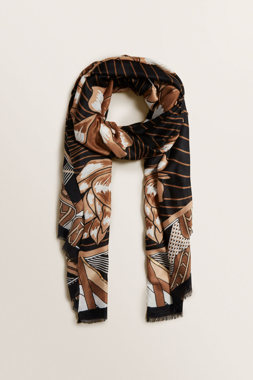 Statement Floral Scarf  