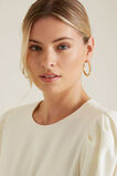 Thick Gold Hoops  9  hi-res