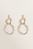 Double Circle Drop Earring  9  hi-res