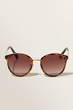 Courtney Metal Sunglasses  Amber Tort  hi-res