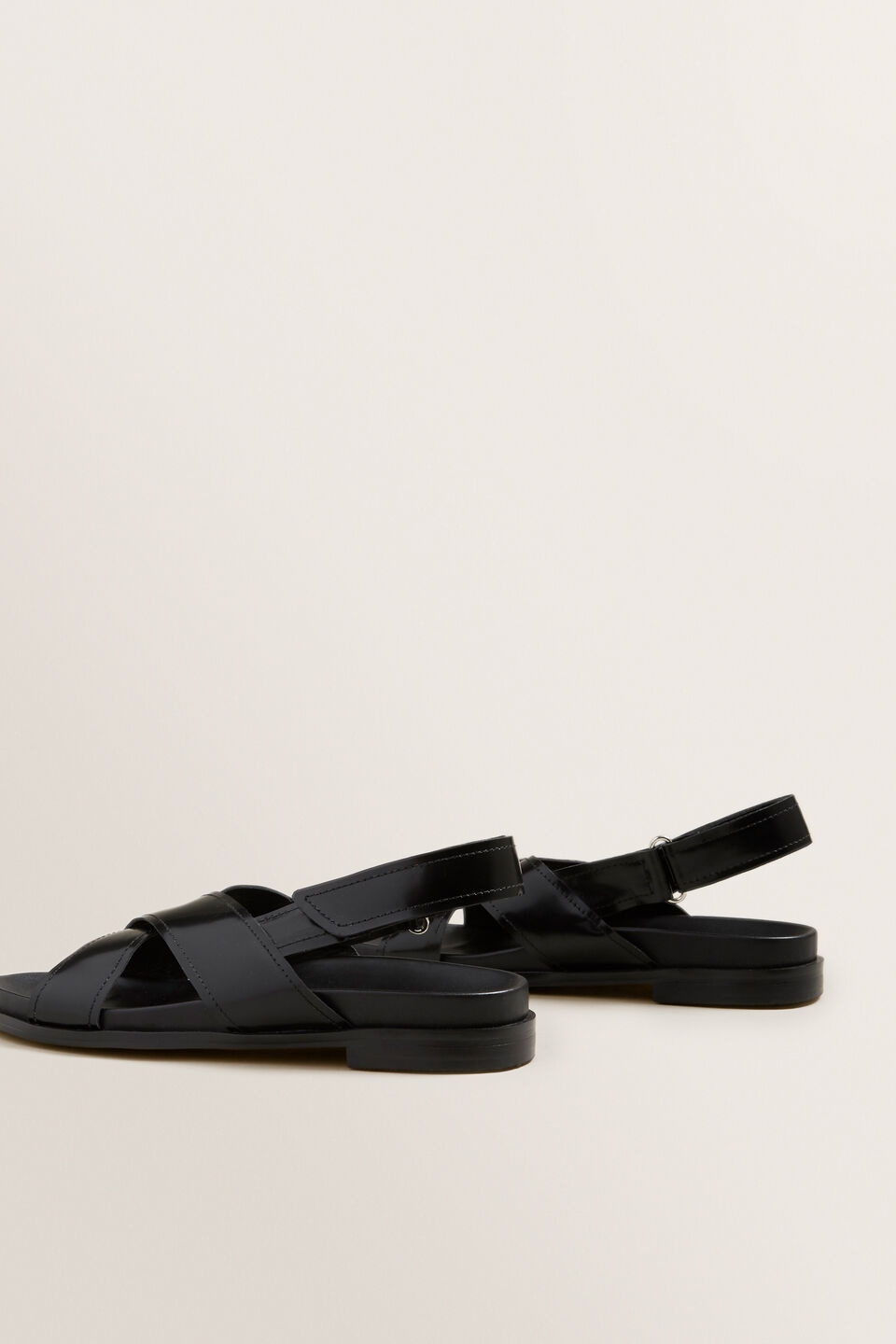 Kris Cross Over Sandal  Black