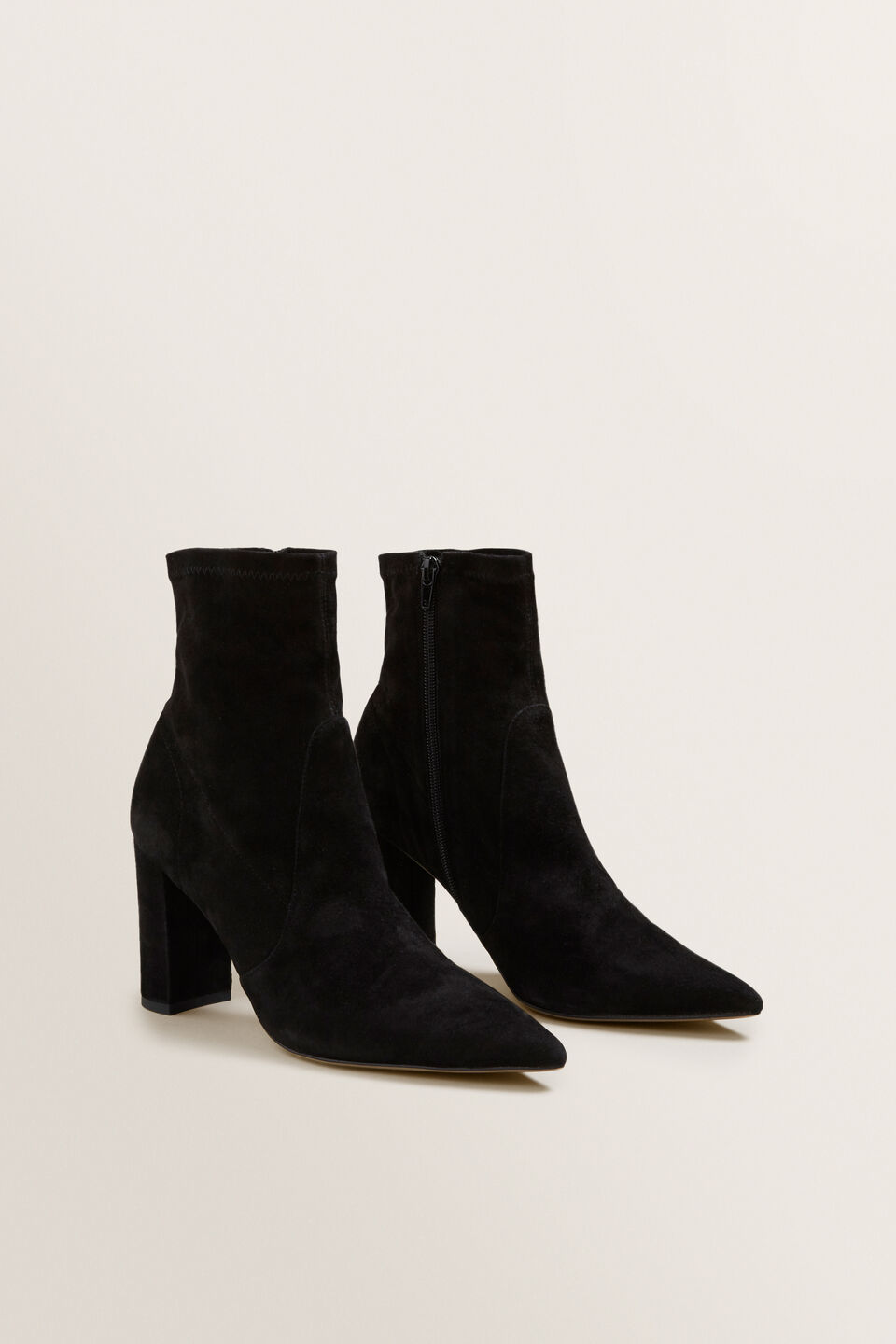 Elyse Heeled Boot  Black