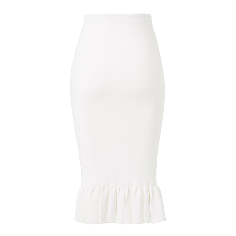 Collection Crepe Frill Midi Skirt  