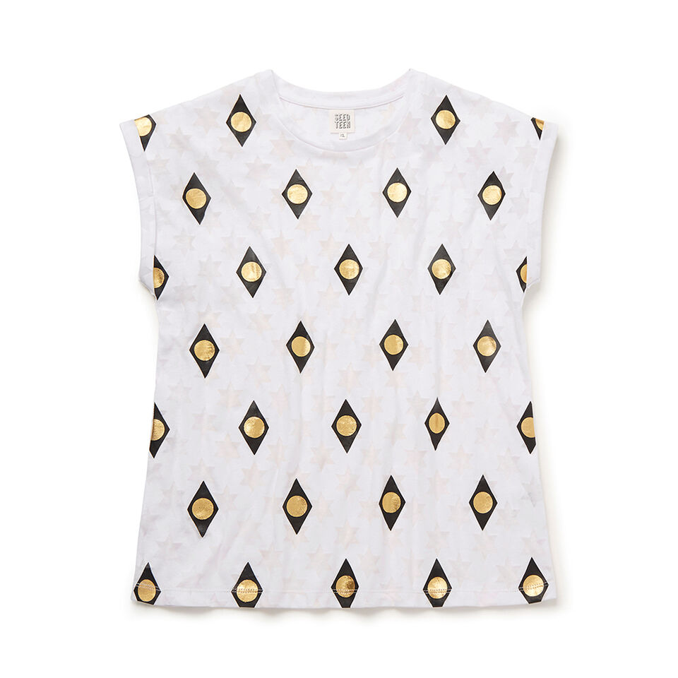 Foil Star Burnout Tee  1