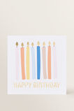 Large Candle Happy Birthday Card    hi-res
