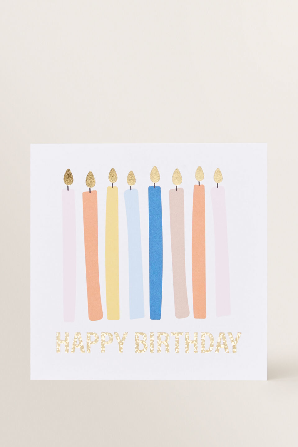 Large Candle Happy Birthday Card  