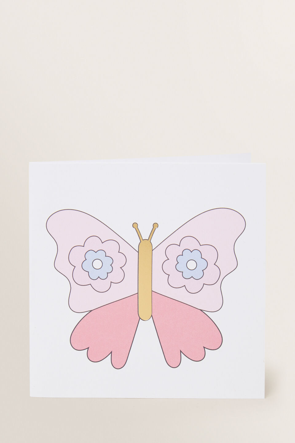 Large Butterfly Card  Multi