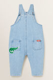 Patched Denim Overall    hi-res