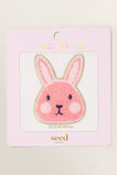 Made By Me Motif Patch  Pink Bunny  hi-res
