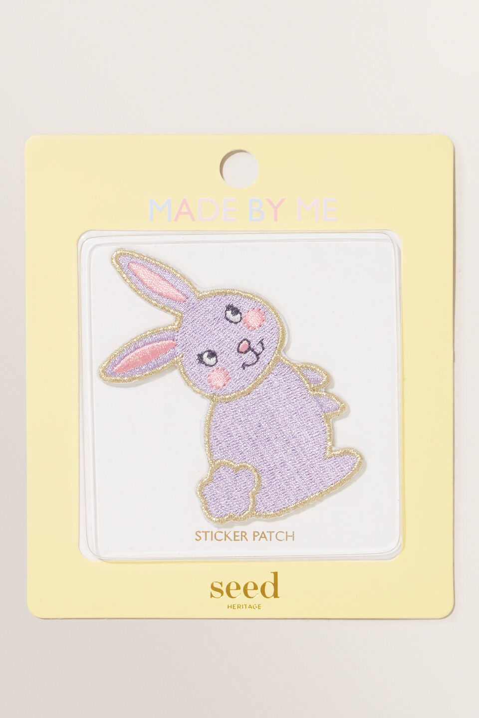 Made By Me Motif Patch  Bunny