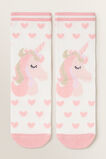 Unicorn Socks  Pink  hi-res