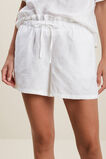 Core Linen Tie Up Short  Whisper White  hi-res