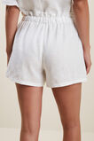 Core Linen Tie Up Short  Whisper White  hi-res