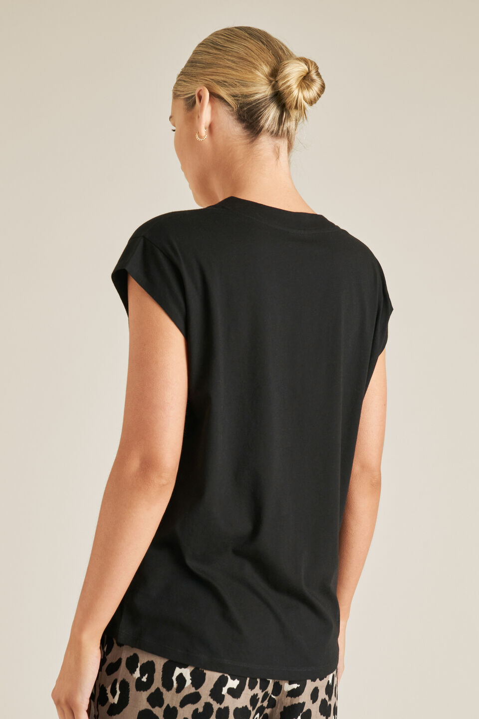 Pima Cotton V Neck Tee  