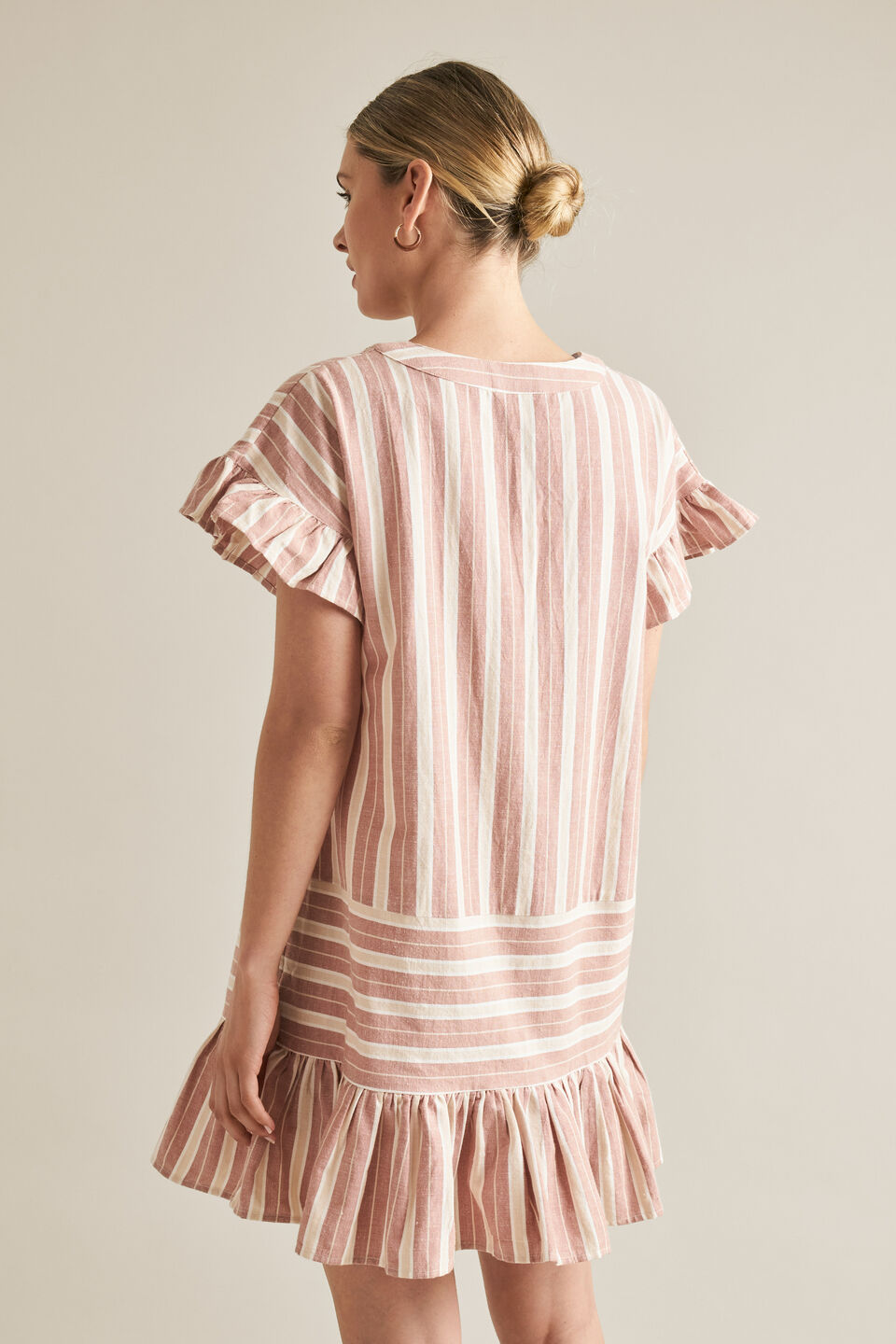 Stripe Panel Dress  