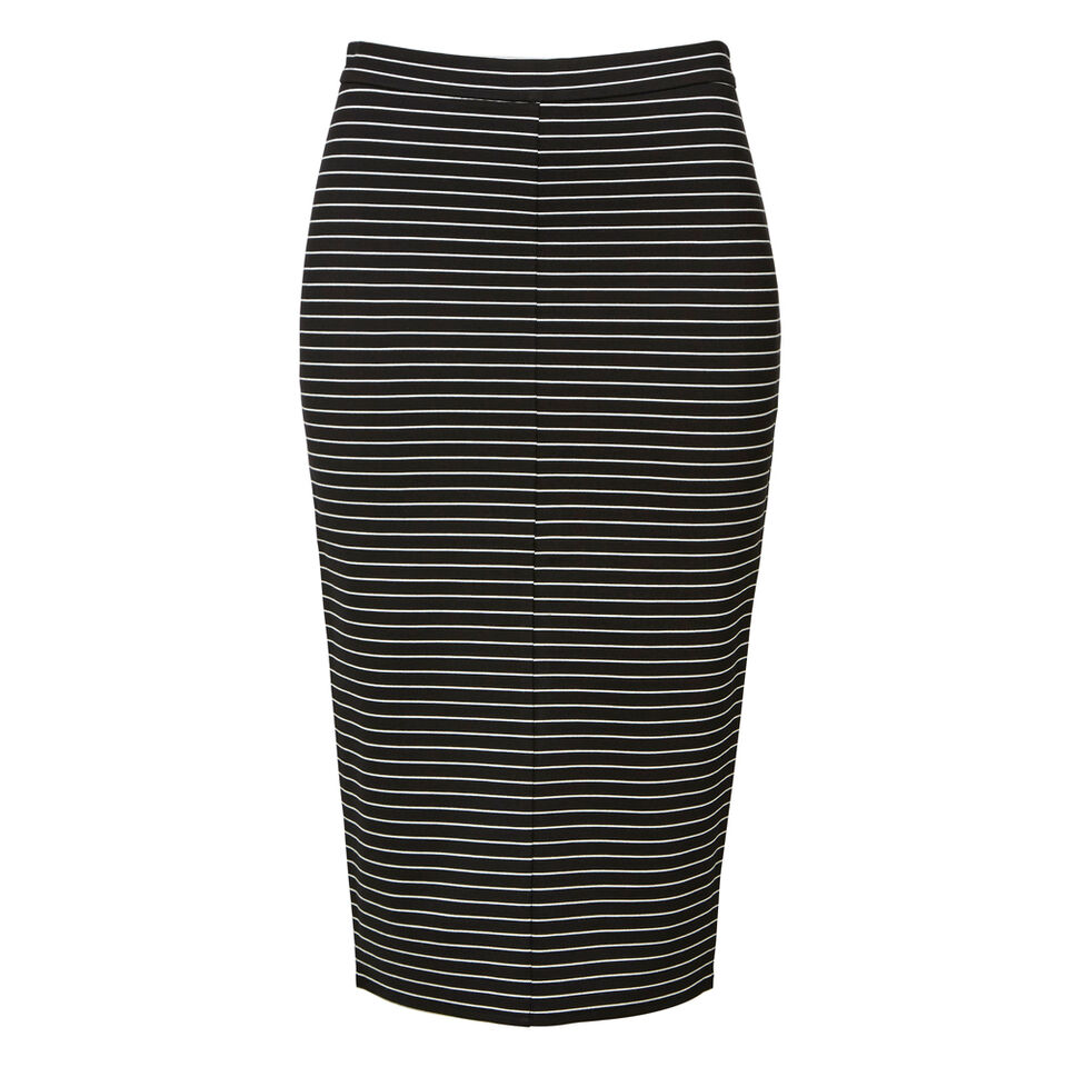 Stripe Midi Skirt  