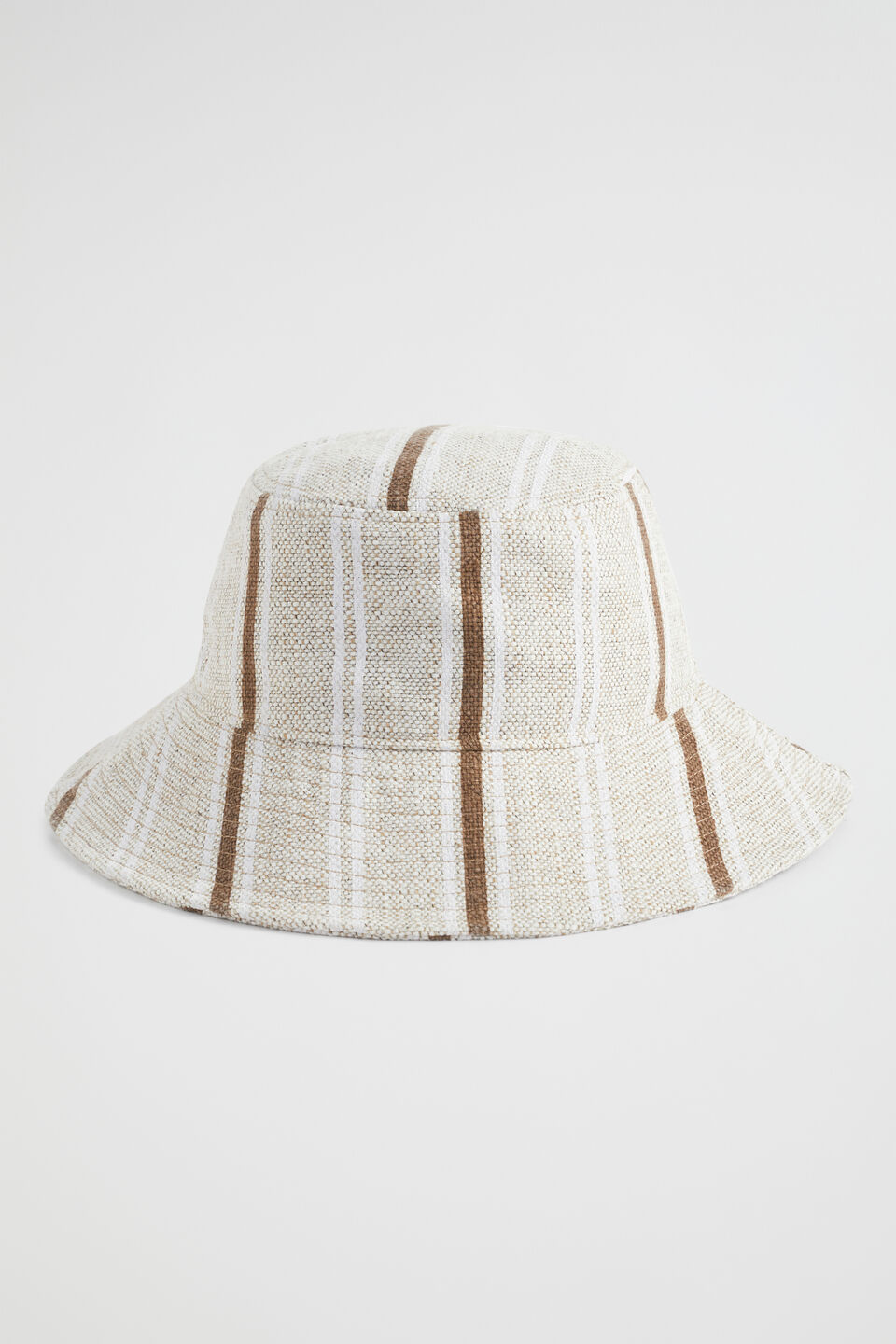 Seed Bucket Hat  Pecan Brown Stripe