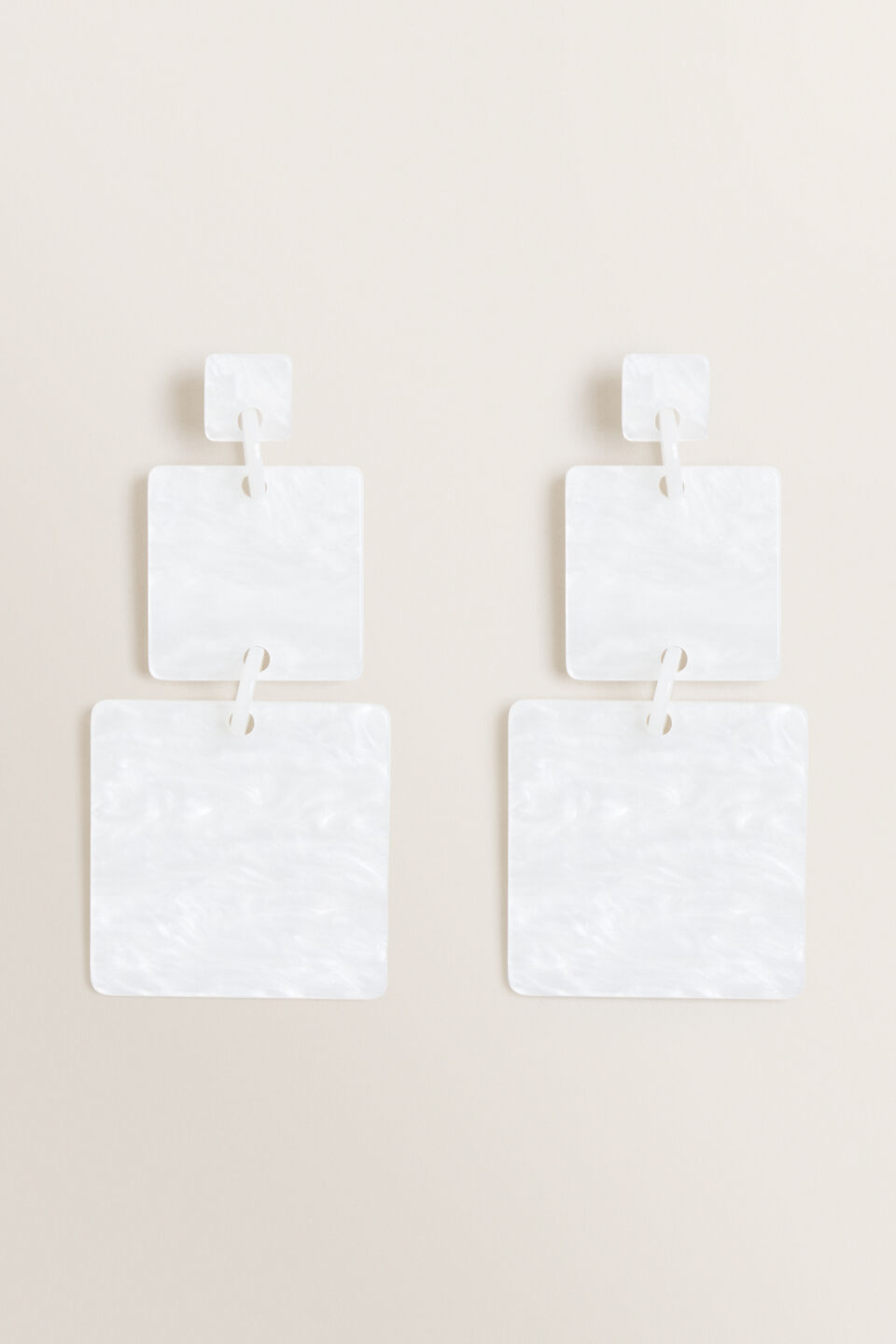 Double Square Drop Earrings  1