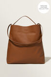 Leather Minimal Tote  Tan  hi-res