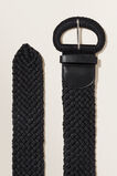 Weave Waist Belt  Black  hi-res