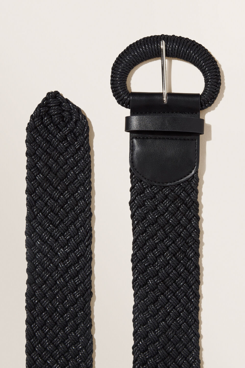 Weave Waist Belt  Black