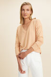 Supersoft V Neck Top  Light Ginger  hi-res