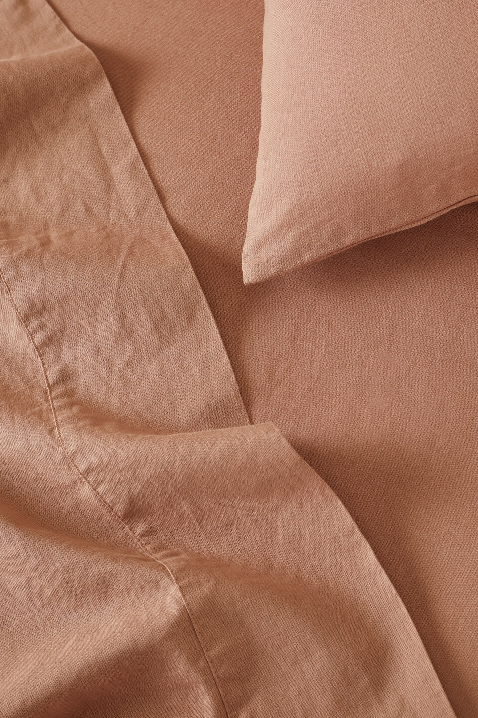 Alba Standard Pillowcase  Chalk Pink