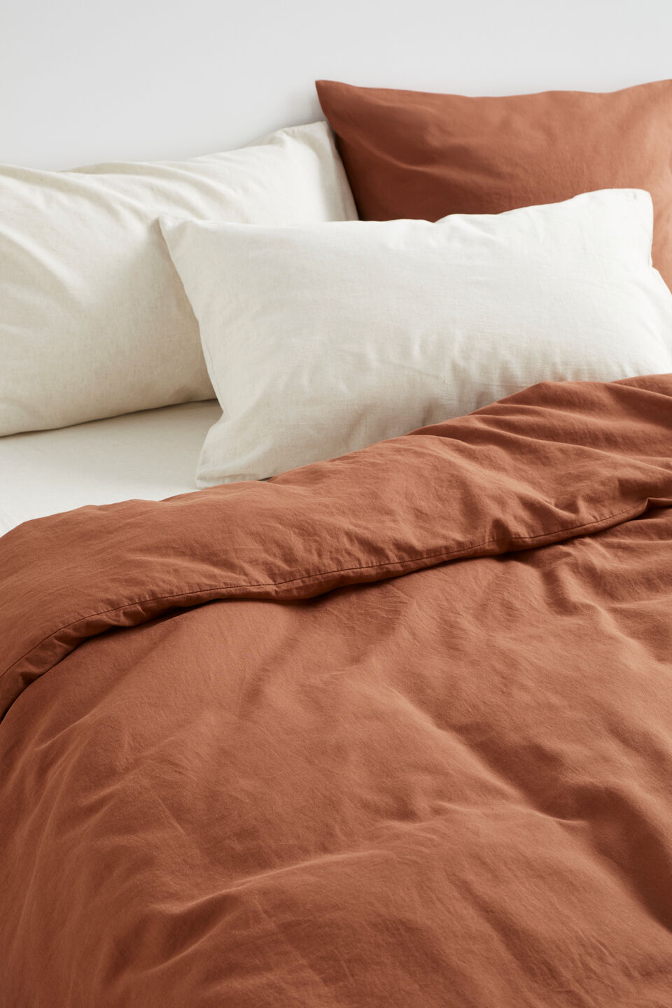 Alba Standard Pillowcase  Flax Cross Dye