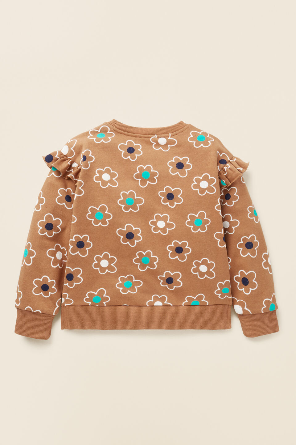 Daisy Frill Sweat  Caramel