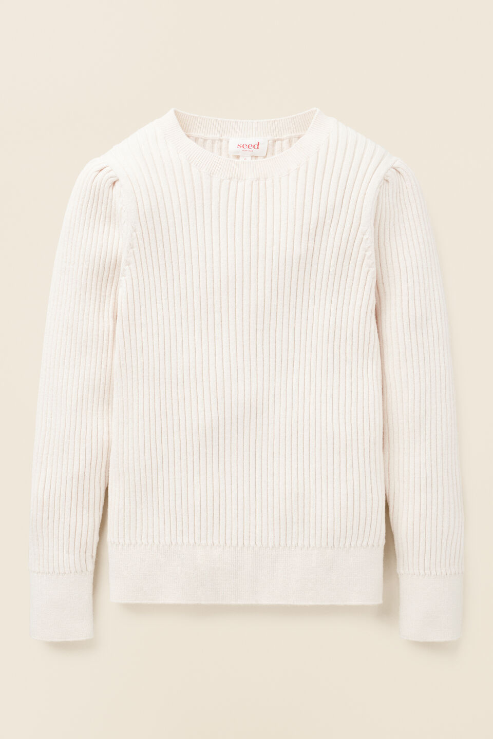 Rib Knit  Creme