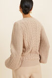 Mini Cable Sweater  Champagne Beige Marle  hi-res