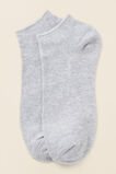 Micro-Rib Ankle Sock  Grey Marle  hi-res