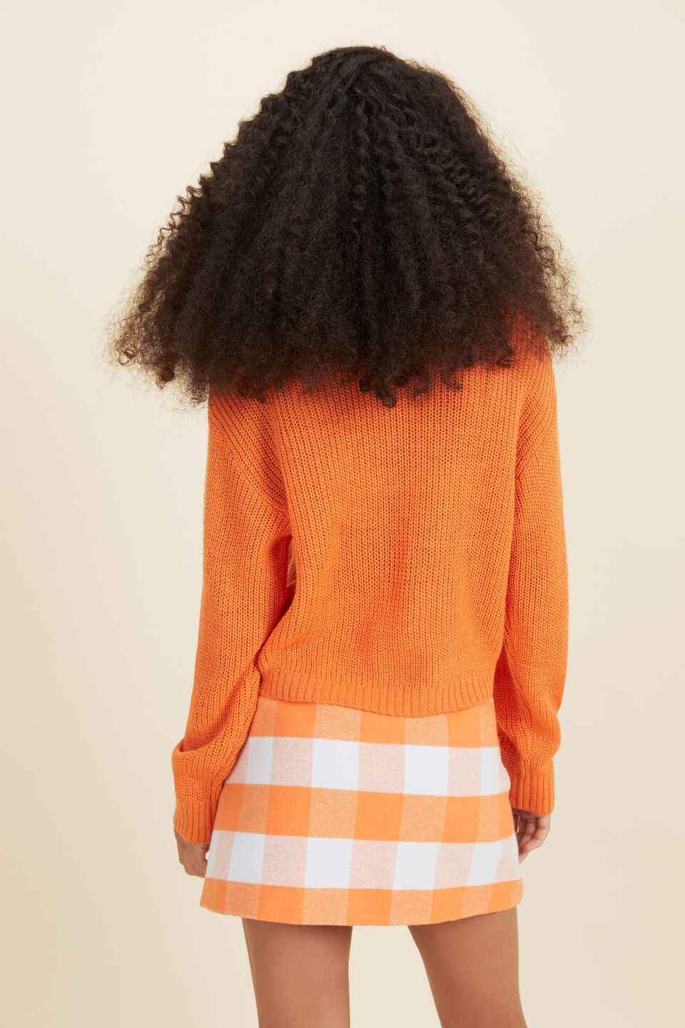 Crop Cosy Knit  Apricot