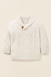 Cable Shawl Knit  Frost Marle  hi-res