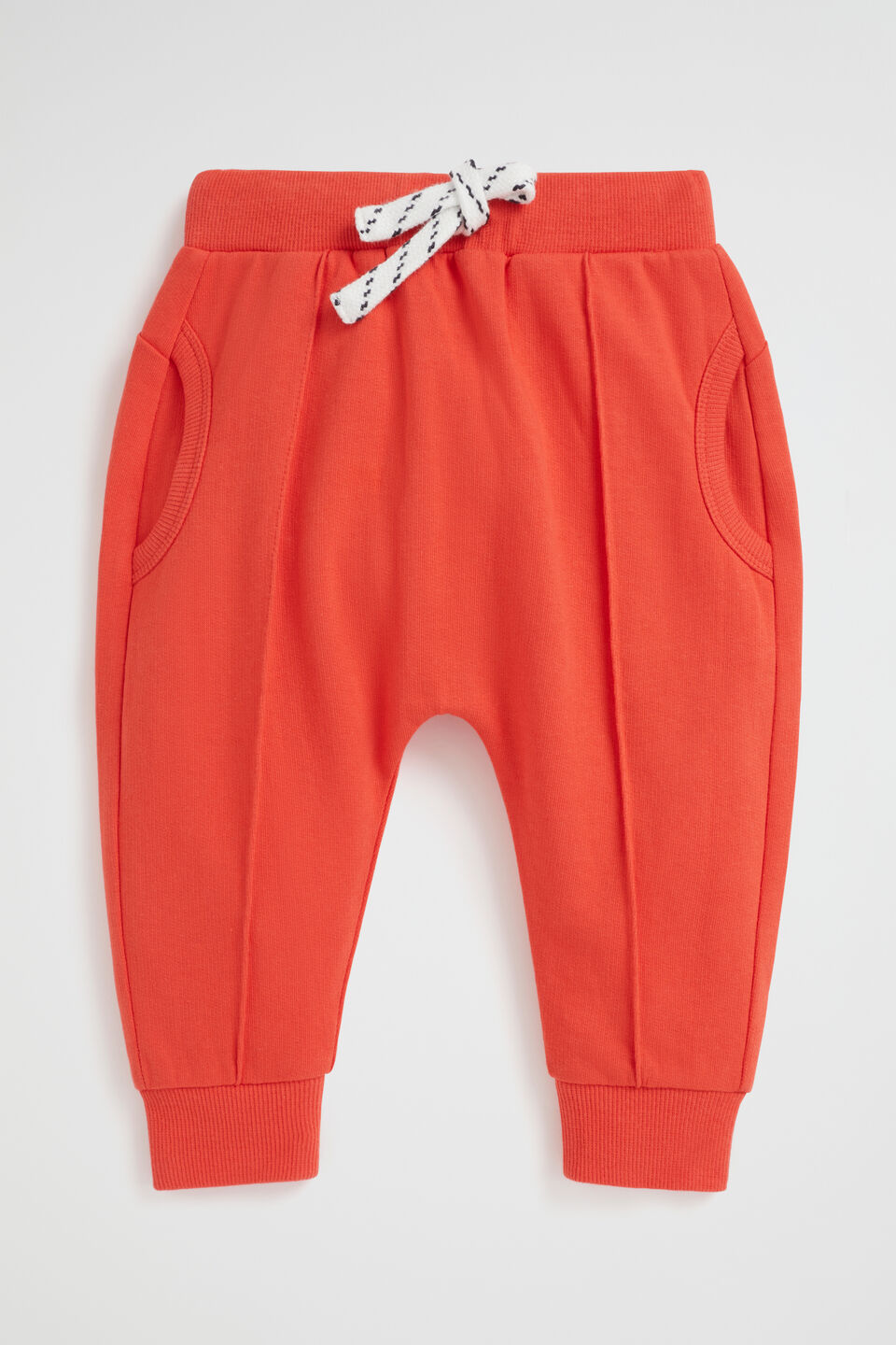 Pin Tuck Trackpant  Fire Engine Red