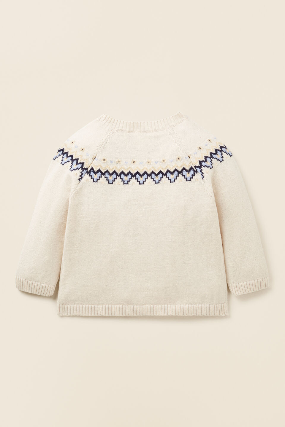 Fairisle Cardigan  Creme