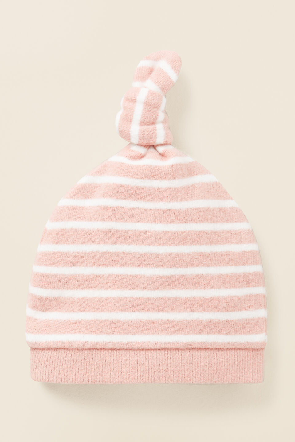 Brushed Stripe Hat  Chalk Pink