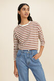 Long Sleeve Stripe Top  Coconut Pebble Stripe  hi-res